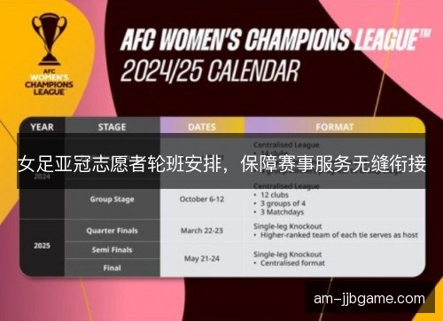 女足亚冠志愿者轮班安排，保障赛事服务无缝衔接